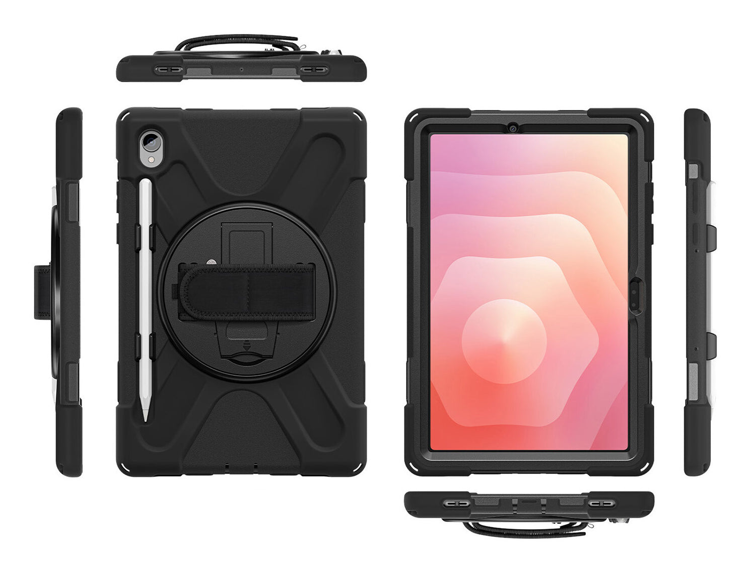 4smarts Rugged Case Grip Tablet-Hülle für Samsung Galaxy Tab S11 11" – Schwarz