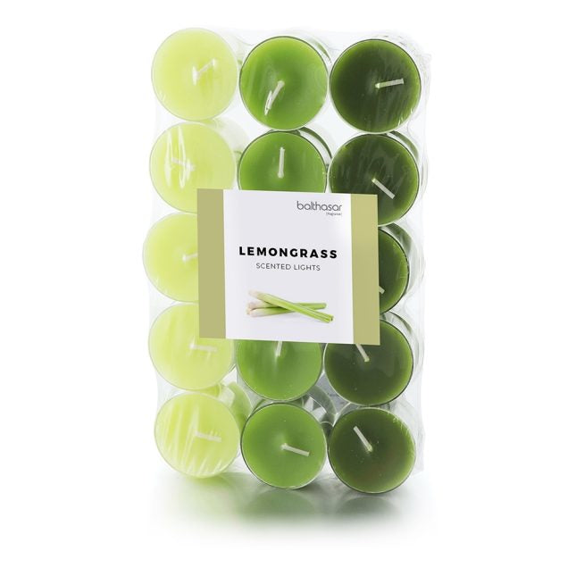 Balthasar Duftkerze – Lemongras – Ø 3,8 × 1,7 cm – 4 h – 30 Stück