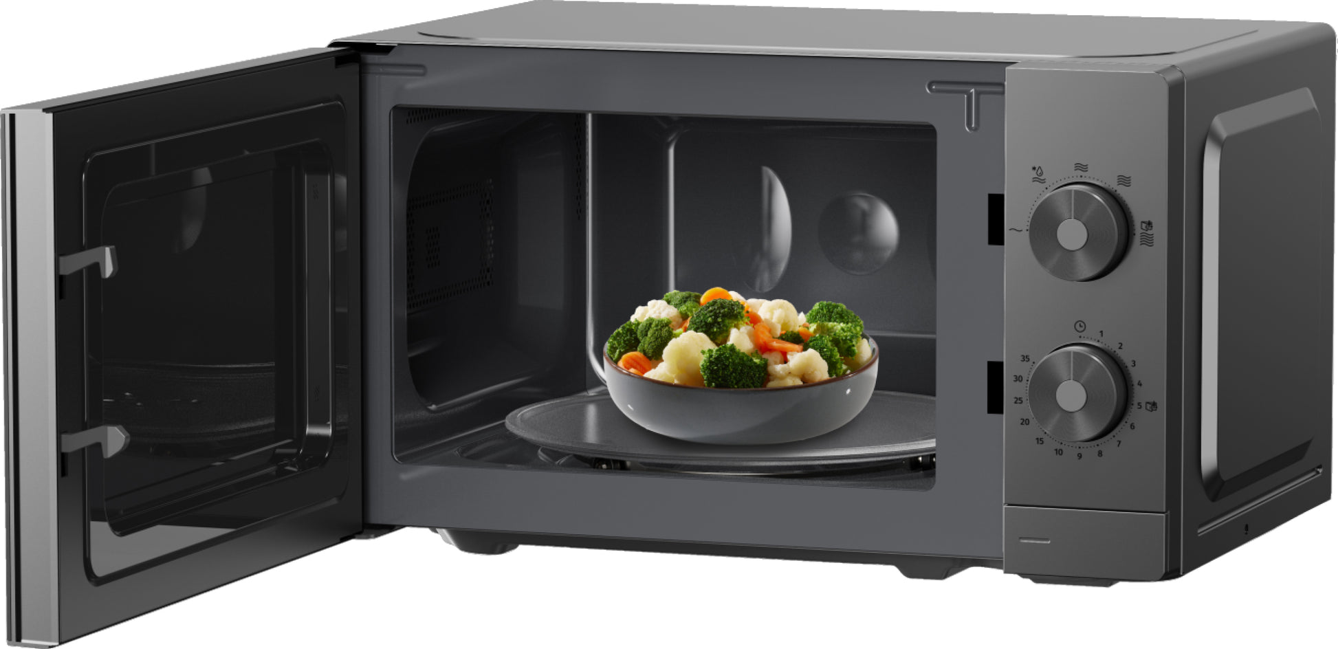 Gorenje Mikrowelle MO20E1T4 – 20 l, 700 W – schwarz/edelstahl