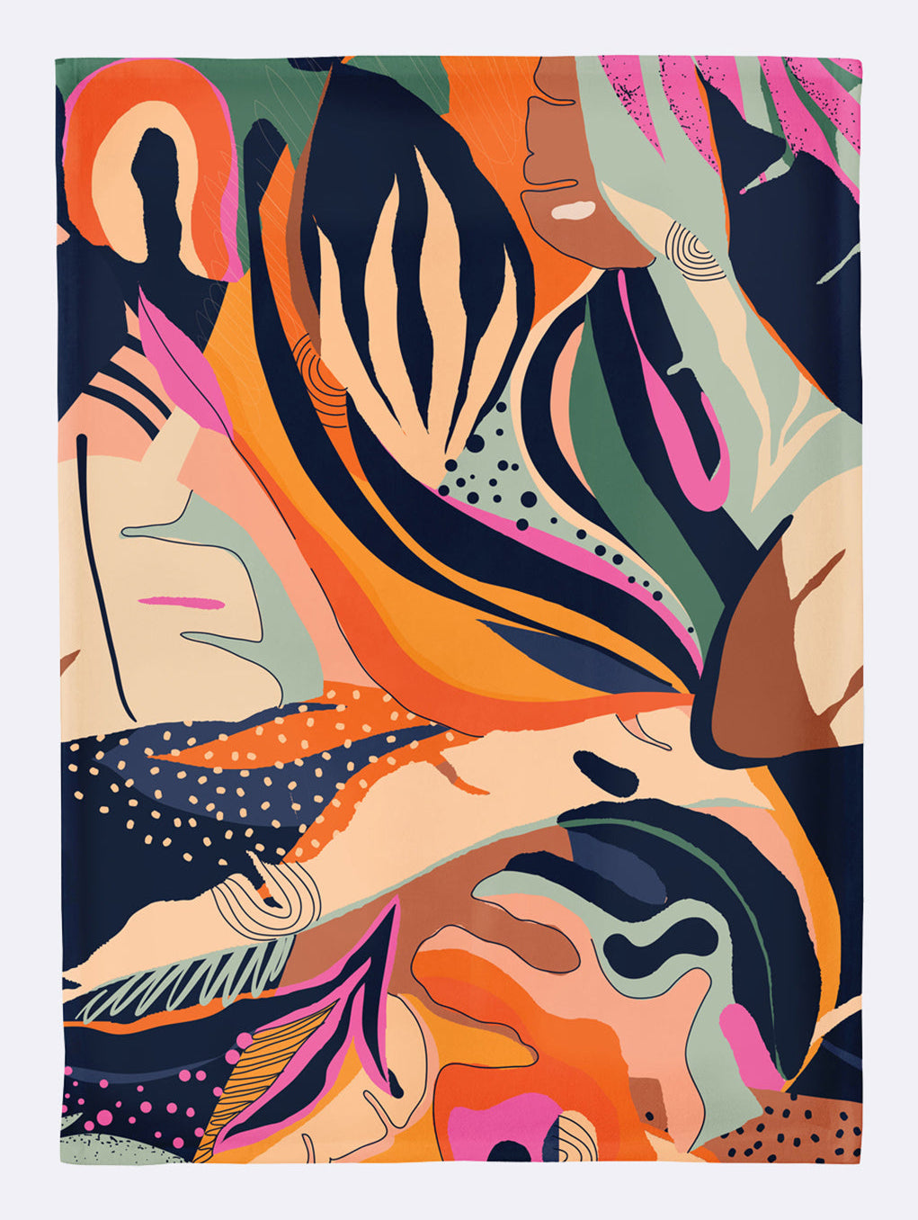 Chic-mic Küchentuch 50 × 70 cm, Baumwolle, Mehrfarbig