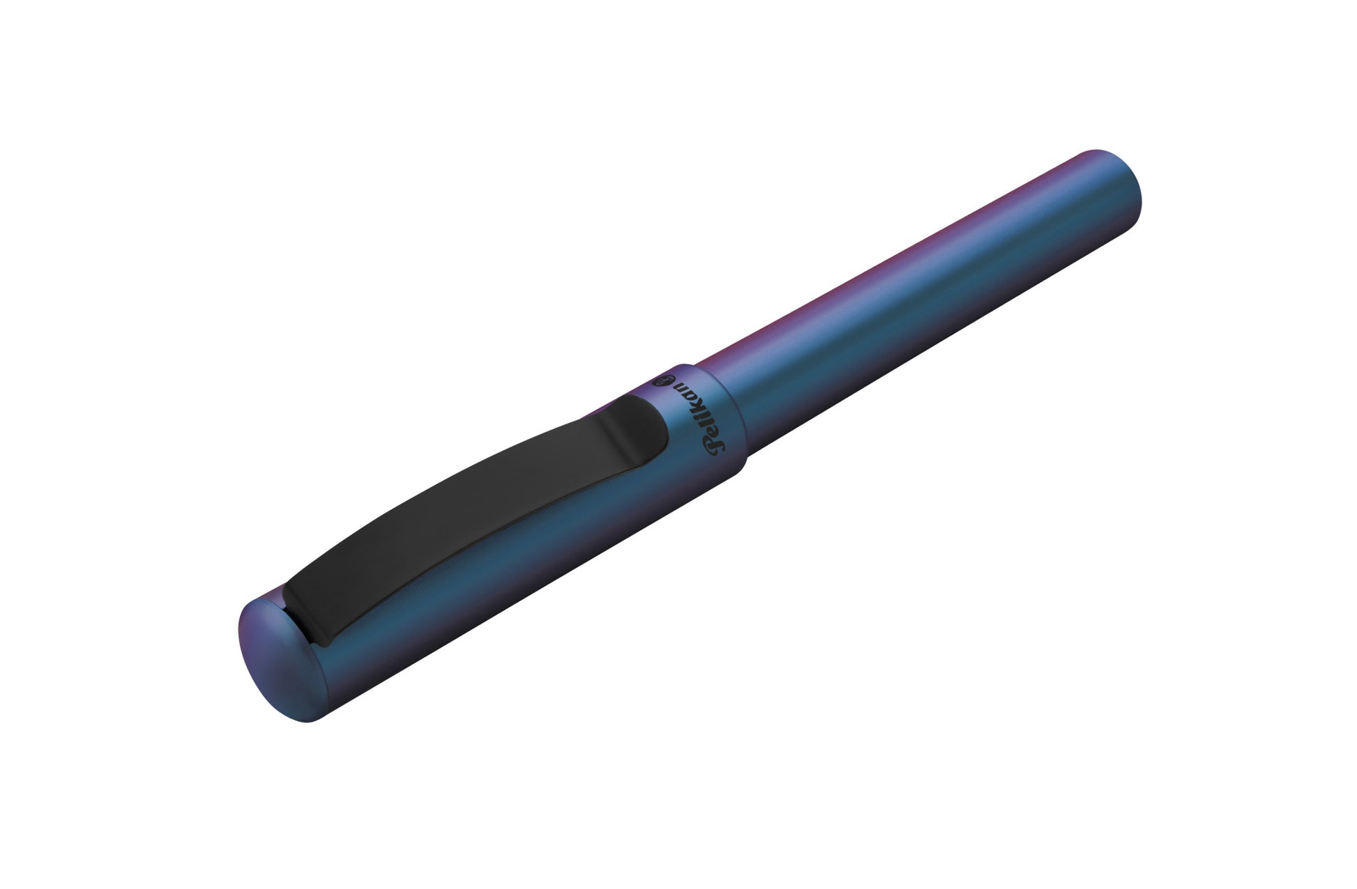 Pelikan Pina Colada Holo – Tintenroller, 0,7 mm, Blau, radierbar, Metall (Tungsten)