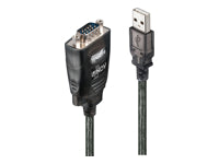 Lindy 42686 Seriell-Adapter USB-A zu RS-232 (DB-9) – RS-232, bis 230 kbit/s, 1,1 m, COM-Port-Retention