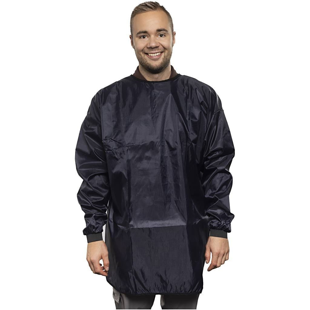 Creativ Company Schürze zum Bemalen – Nylon, 92 cm, Dunkelblau, mit Klettverschluss