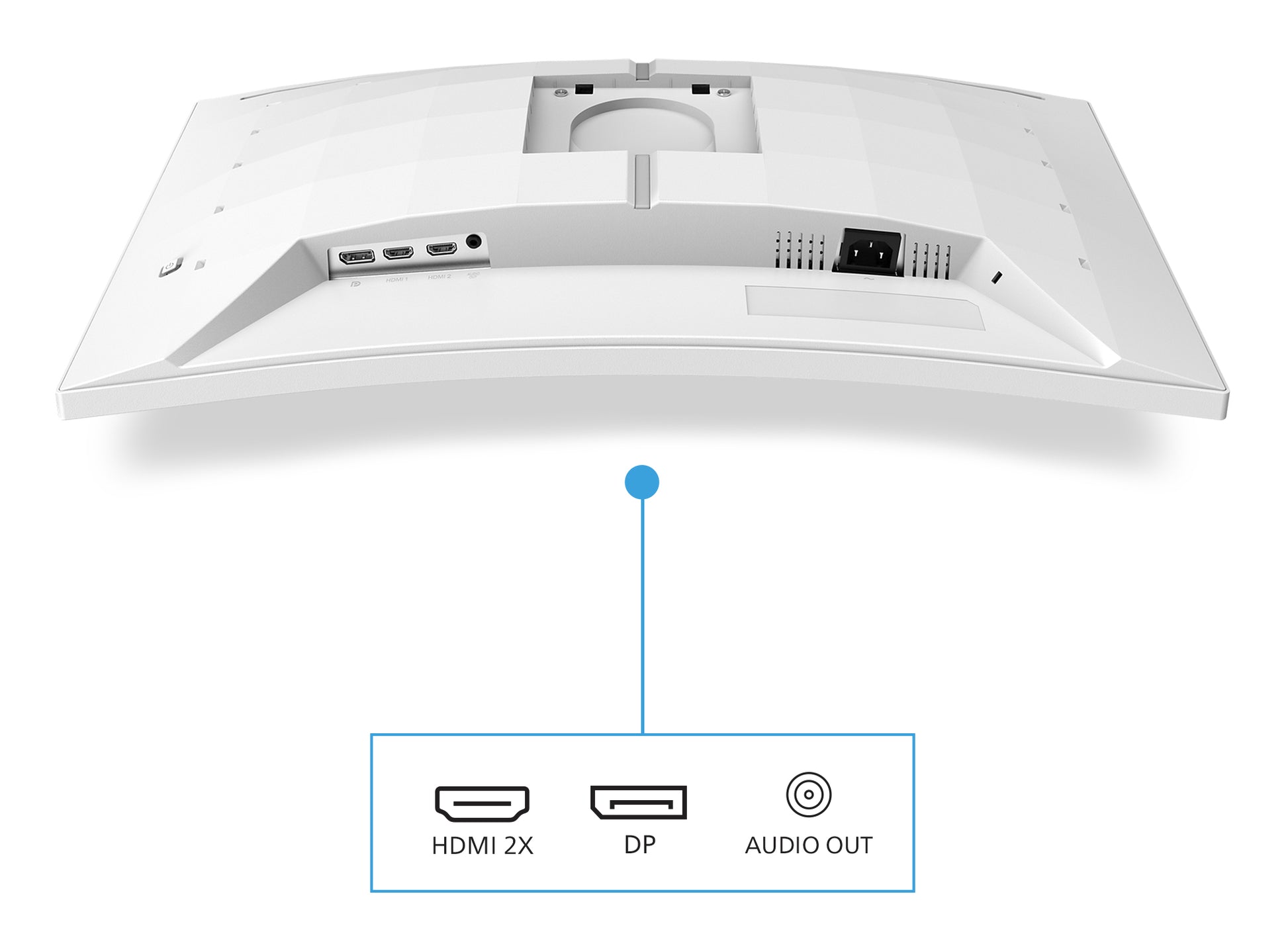 Philips 27M2C5501/00 – Monitor, 27", VA, 180 Hz, 300 cd/m², Gebogen, Adaptive Sync, VESA 100 × 100, Weiss