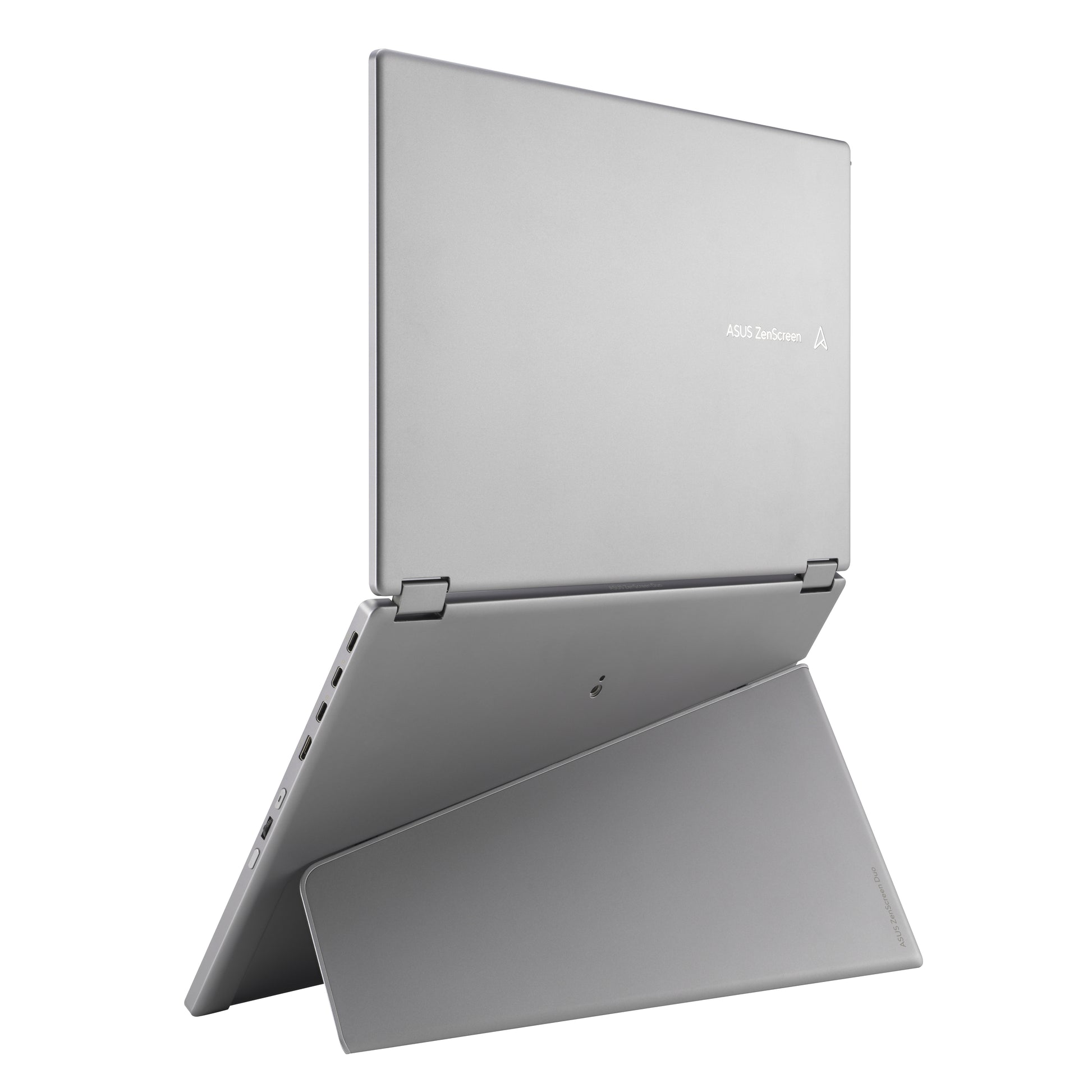 ASUS ZenScreen Duo MQ149CD – Portabler Monitor, 14", USB-C, mini-HDMI, Kensington-Schloss, Silber