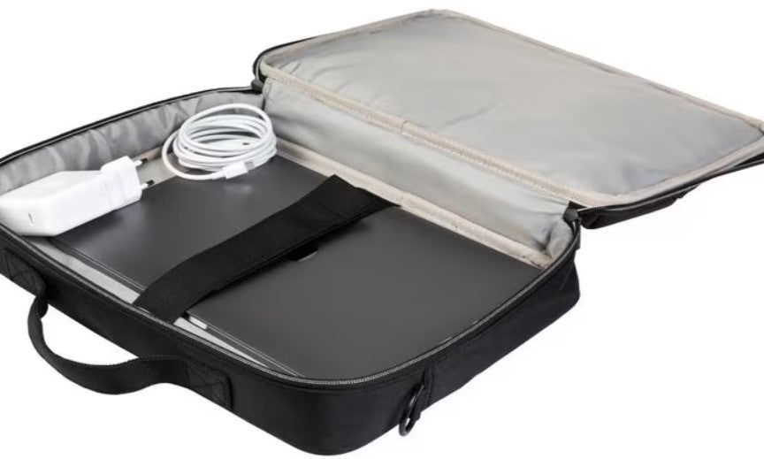ONIT Notebook-Tasche bis 14,1" – Trolley-Band, abnehmbarer Schultergurt – Schwarz