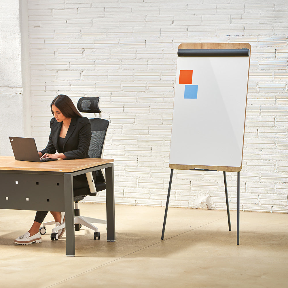 Rocada Flipchart – 69 × 195 cm, braun, Holz