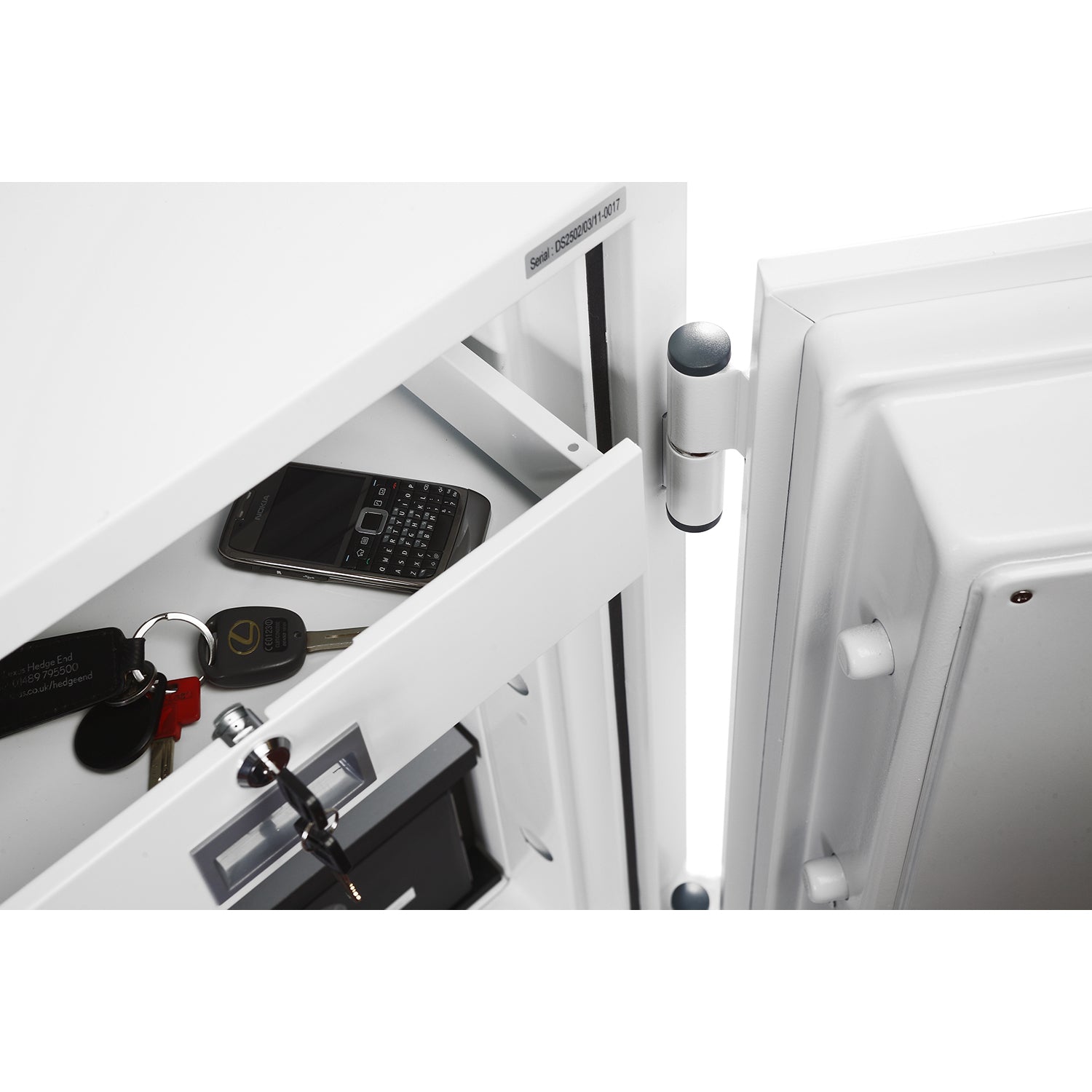Phoenix Safe Co. Phoenix Tresor DATACOMBI DS2504F – Fingerabdruck – 63 l – Feuerschutz 120 min – Weiss