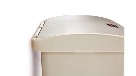 Rubbermaid Slim Jim Treteimer – 15,1 l – Kunststoff (PE), rechteckig – beige