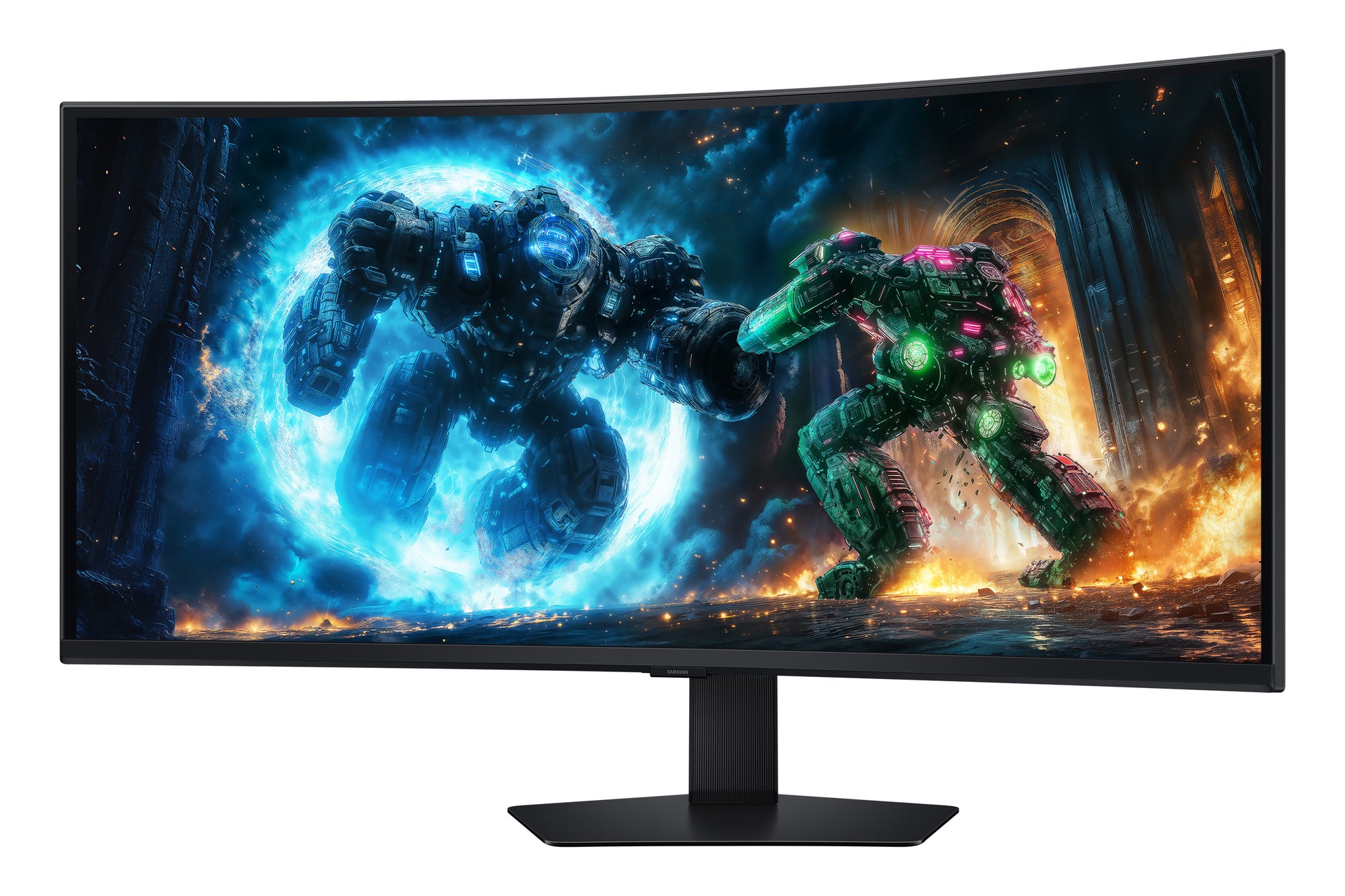 Samsung G75F – Monitor, 40", 5120 × 2160, LCD, Schwarz
