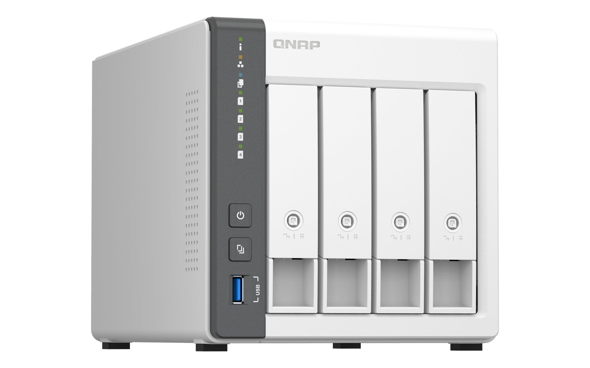 QNAP TS-433-4G NAS – 4 GB, 2,5 GbE, 1 GbE, 4 Einschübe
