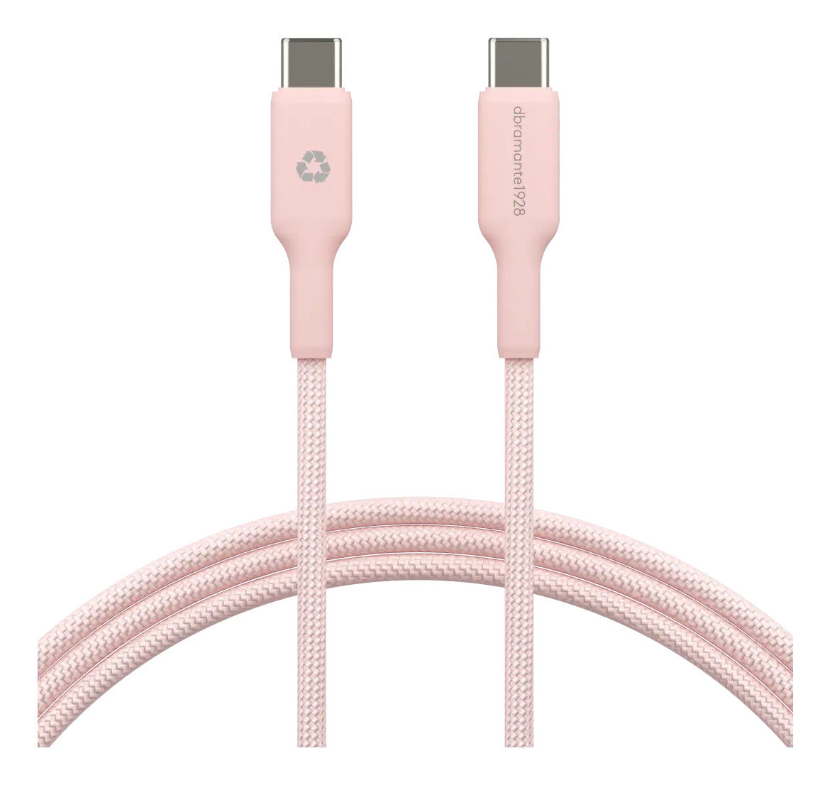 dbramante1928 USB-C auf USB-C Kabel – 1,5 m – PD 60 W – Pink