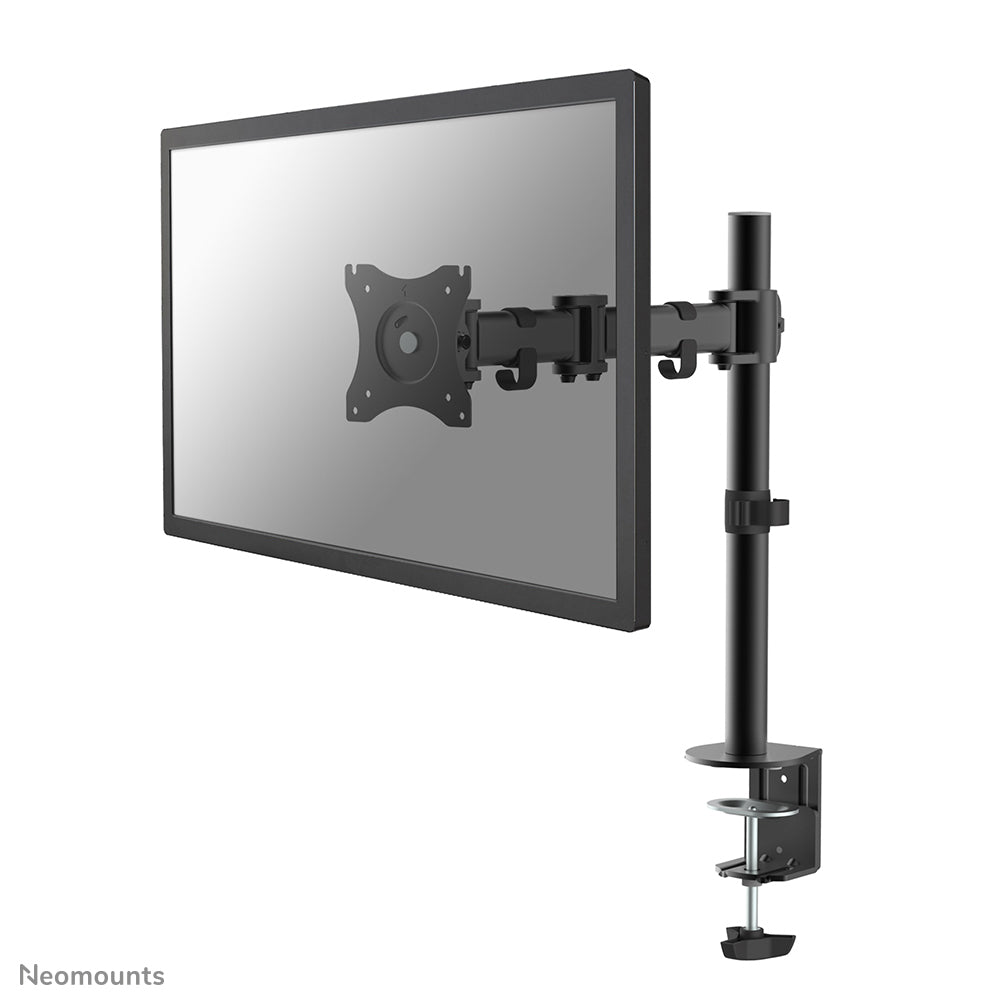 Neomounts Monitorarm, bis 27", VESA 75 × 75/100 × 100 mm, höhenverstellbar, schwenk-/drehbar, schwarz