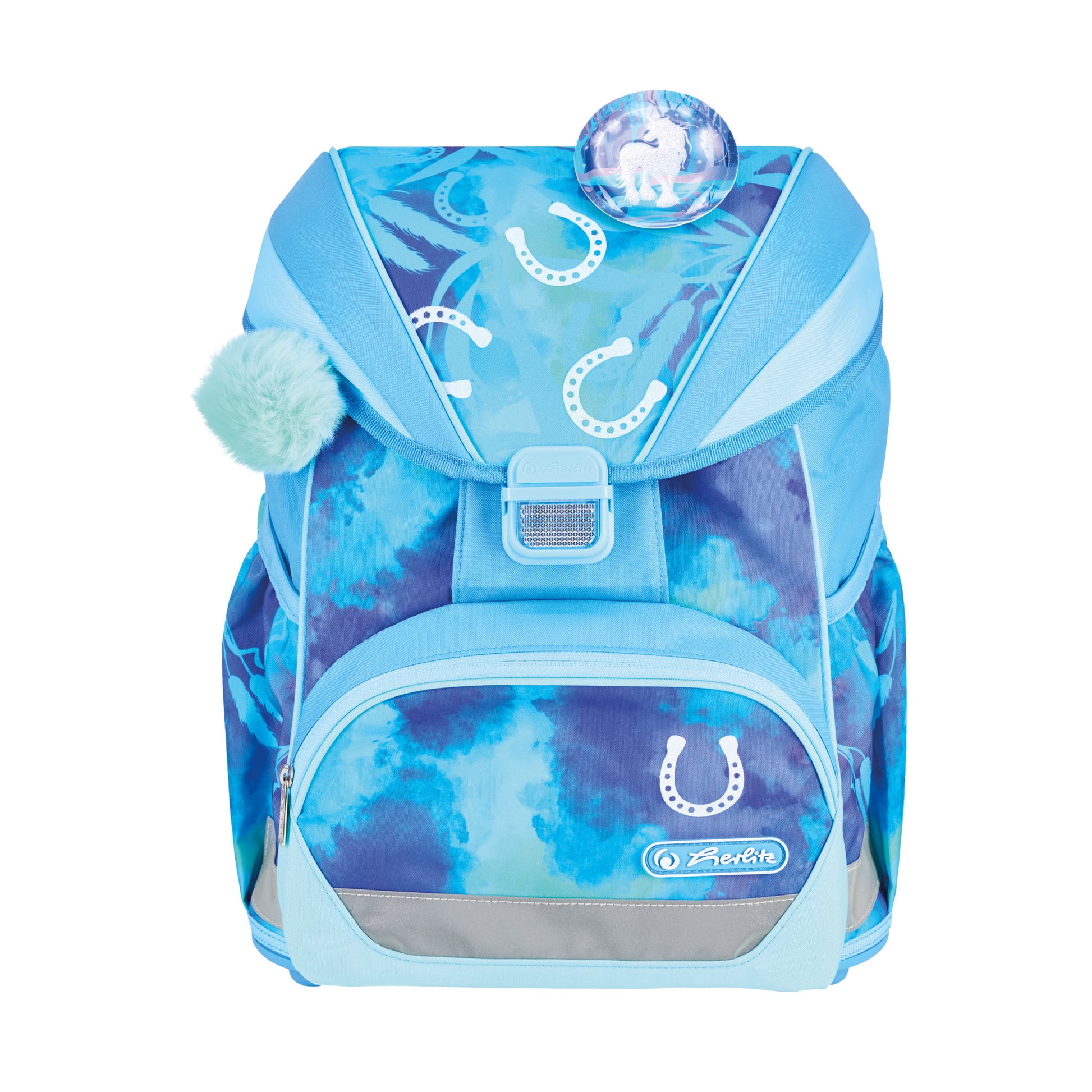 Herlitz UltraLight XL Plus – Schulrucksack-Set 4-teilig, Lucky Horse, 22 l, 32×39×25 cm