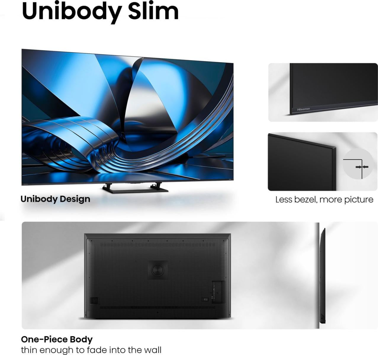 Hisense U7SE – 55" TV – 4K UHD – Mini-LED (ULED) – VIDAA – 144 Hz – Dolby Vision