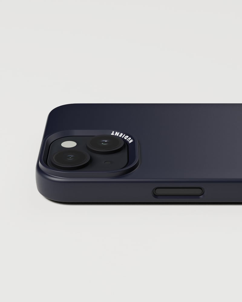 NUDIENT Backcover – für Apple iPhone 15, MagSafe, Recycling-Kunststoff, Midwinter Blue