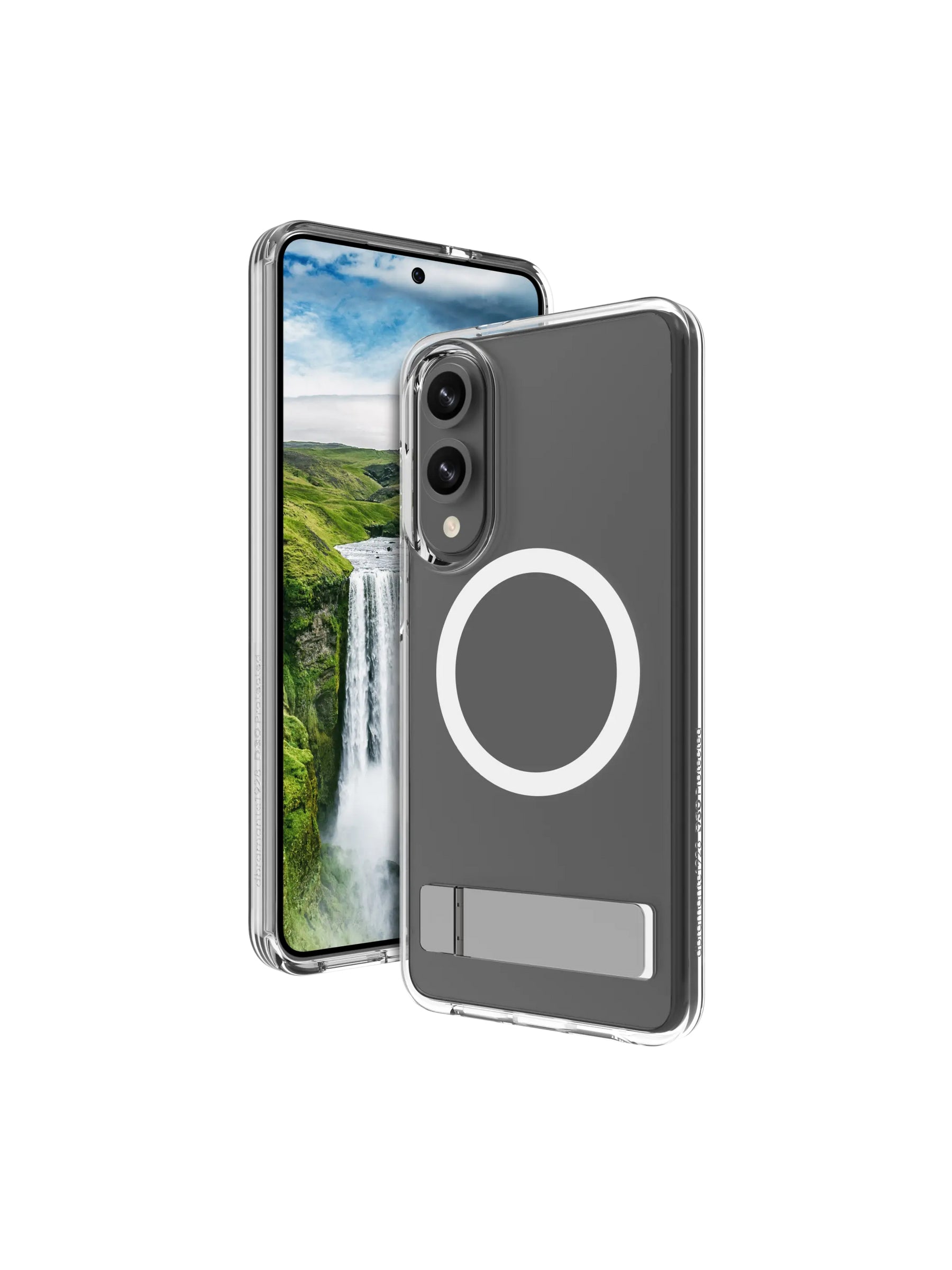 dbramante1928 Backcover – für Samsung Galaxy S25 Edge, Transparent, Textmuster