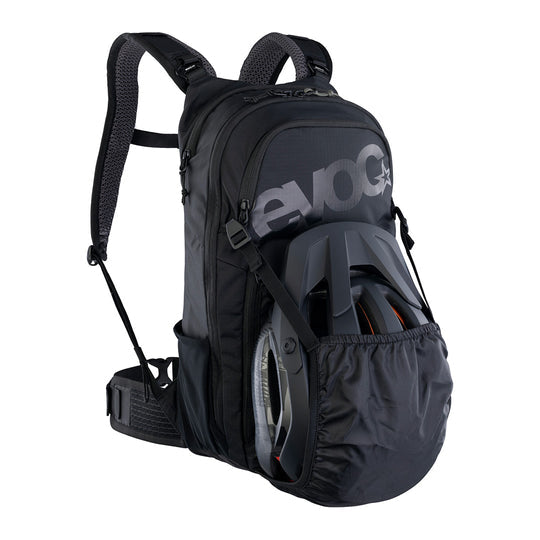 EVOC Sportrucksack Stage – 12 l, wasserabweisend, mit Regenabdeckung, Nylon – schwarz