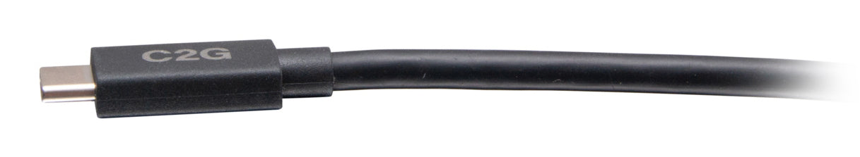 C2G USB-C auf USB-C Kabel – USB4 40 Gbit/s – 1 m – PD 240 W – TPE-Mantel – Schwarz