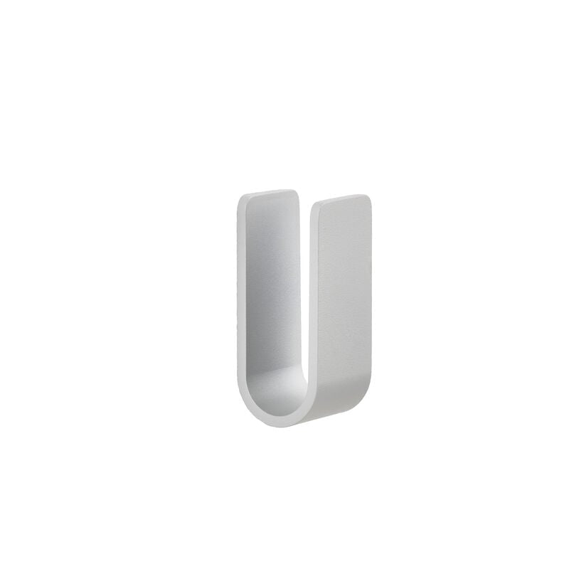 Zone Denmark Haken Ume – 3,4×3,5×8 cm, Aluminium, Wandmontiert, Hellgrau