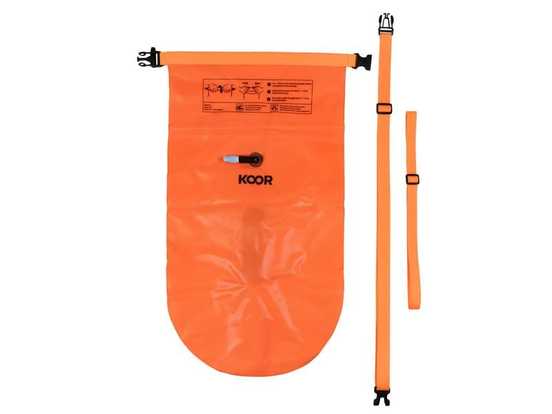 KOOR Schwimmboje – wasserfest – 20 l – orange – PVC