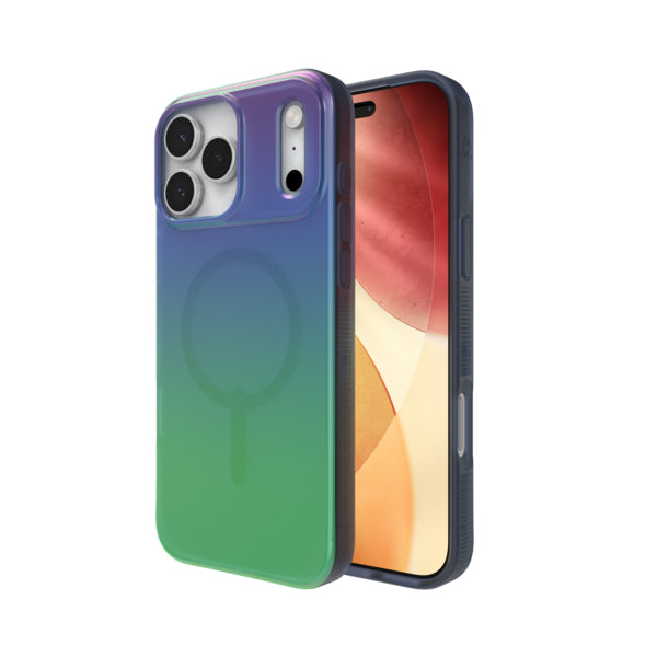 ZAGG Milan Snap Backcover – für Apple iPhone 17 Pro Max, MagSafe, Graphen, Grün/Blau, bis 4 m Sturzsicher
