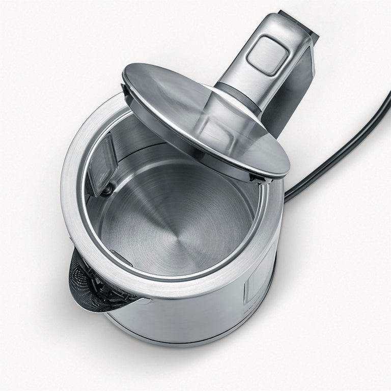Severin Wasserkocher – 1,7 l, mit Temperaturwahl, Warmhaltefunktion, Edelstahl, Schwarz, WK 3418
