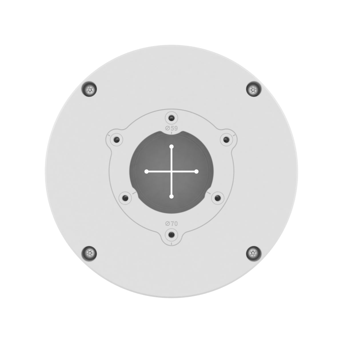 Hanwha SBO-140BW Anschlussbox – Aluminium, Aufputz, Vandalenschutz, 143 × 143 × 50,8 mm – für Hanwha
