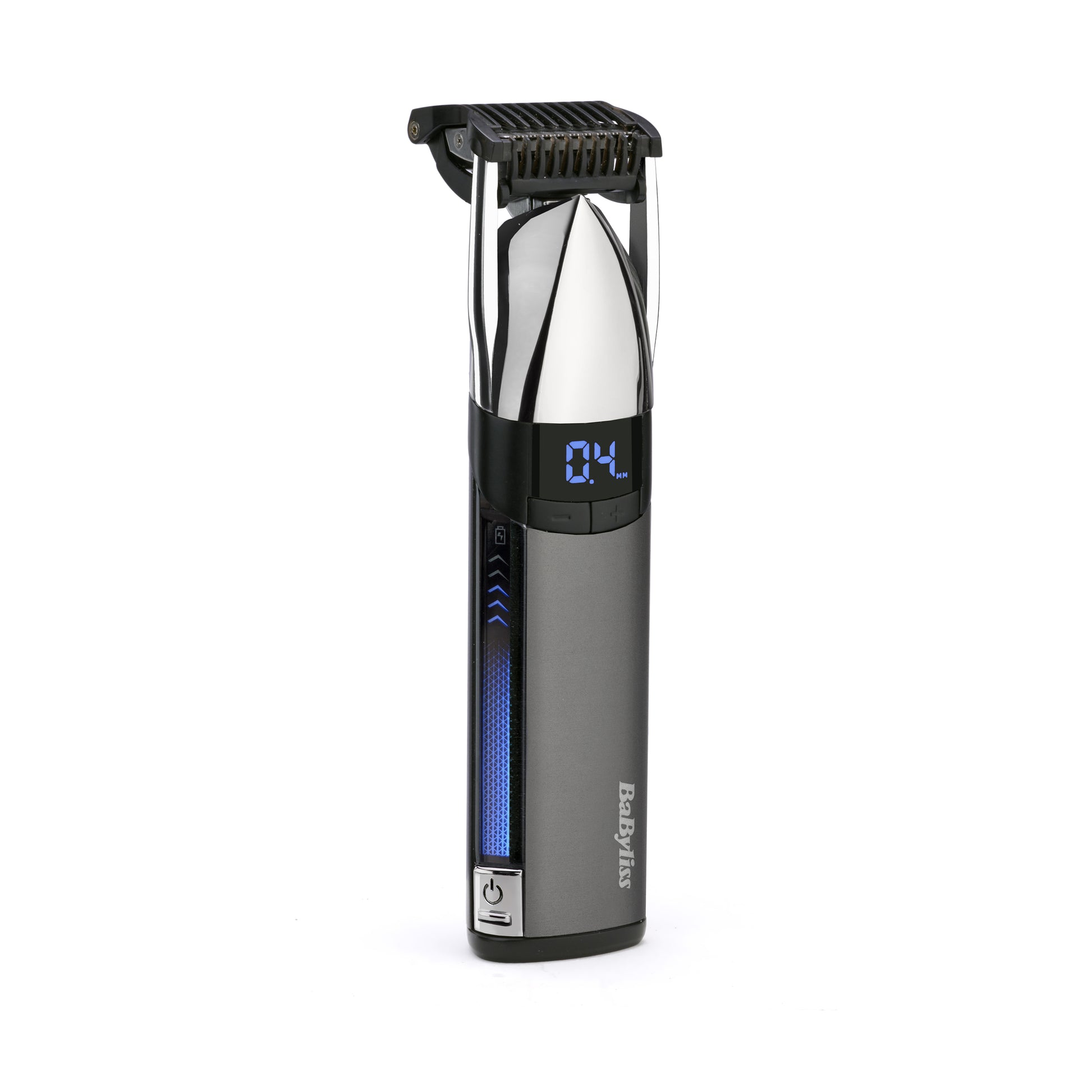 BaByliss Bartschneider S996E – kabellos, 300 min Laufzeit, 3,2 cm Schnittbreite – silber, Edelstahl