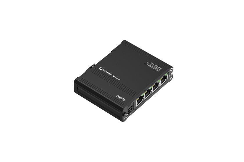 Teltonika TSW304 – Switch – 4× 1G, Passive PoE, DIN-Schiene, IP30