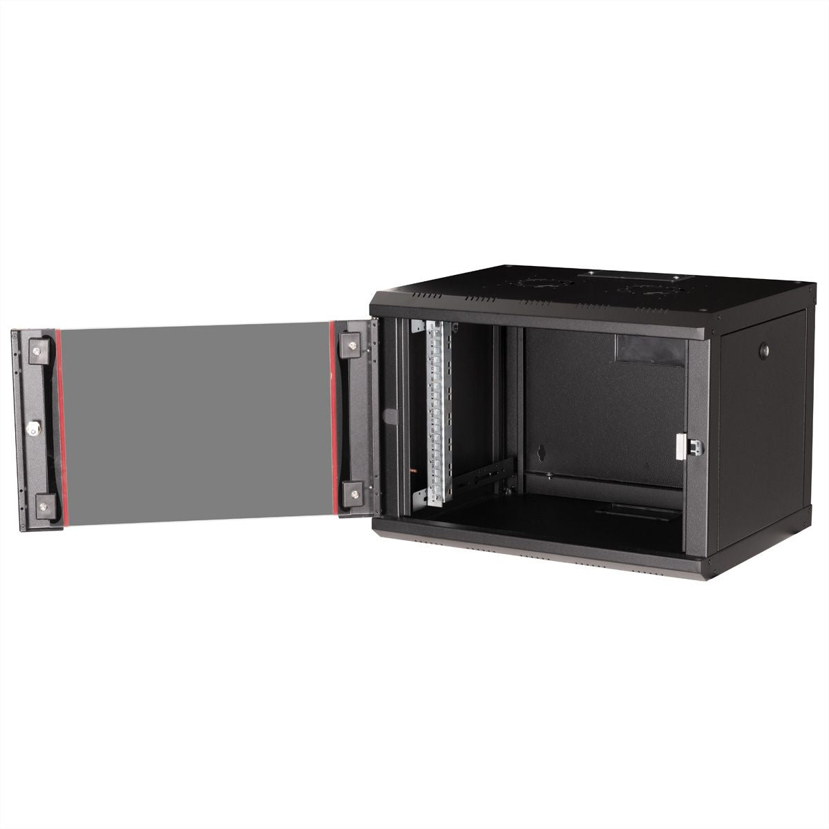 ROLINE Pro – 19" Wandverteiler 7U, IP20, abschliessbar, 600 × 450 × 418 mm, schwarz, Stahl