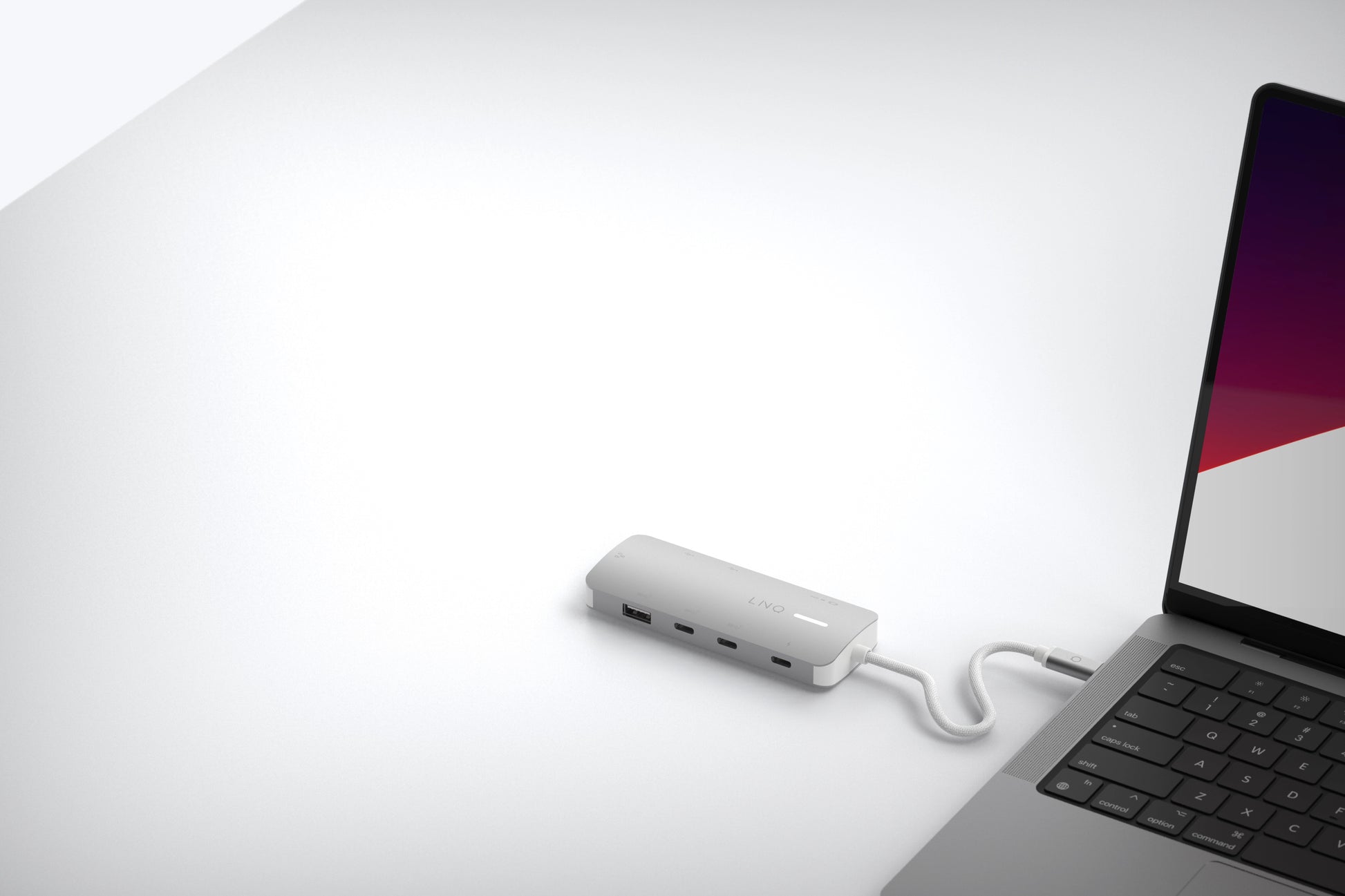 LINQ ProConnect 8in1 Dockingstation – USB-C, 1× HDMI, 1× USB-A, 3× USB-C, 140 W PD, 2,5GbE, für Windows/Mac