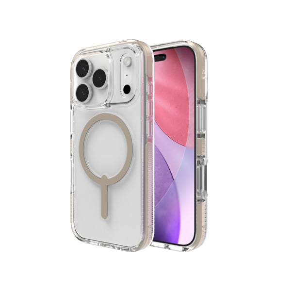 ZAGG Santa Cruz Snap Backcover – für Apple iPhone 17 Pro – Graphen, Titan, Transparent, bis 4 m Sturzsicher