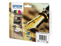 Epson Tintenpatronen-Multipack 16XL, CMYK, XL, 4er-Pack – für Inkjetdrucker/Multifunktionsgeräte