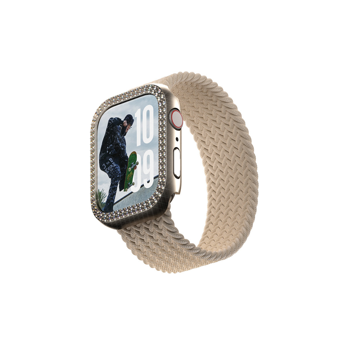 PanzerGlass SAFE. Bling Bumper – Displayschutz – für Apple Watch Series 10 46 mm, Gold, 1 Stück