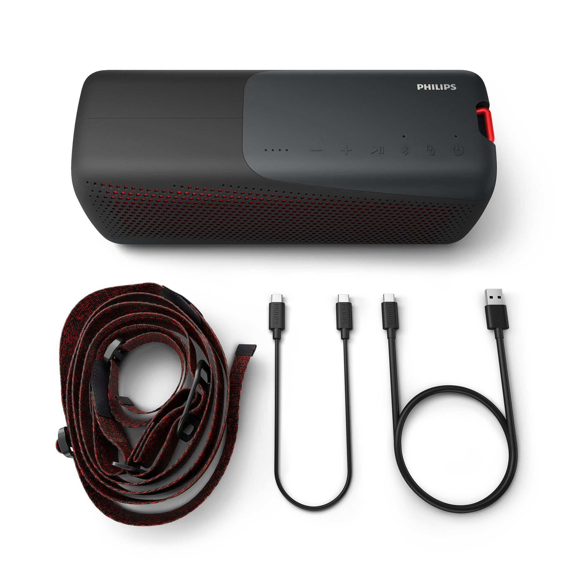Philips TAS7807B/00 – Bluetooth-Lautsprecher – IP67, 24 h Akku, 40 W, Bluetooth 5.2, Schwarz