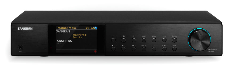 Sangean WFT-4 – Internetradio, DAB+/UKW, Bluetooth, WLAN – Schwarz