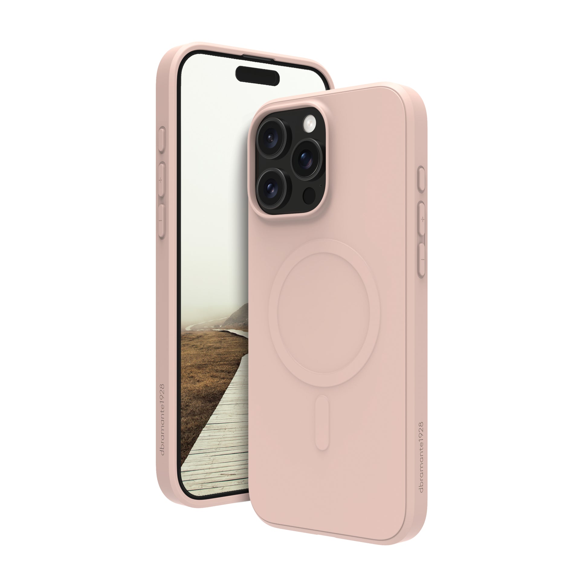 dbramante1928 Greenland Pro MS Backcover – für Apple iPhone 16 Pro Max, Kunststoff, Pink Sand