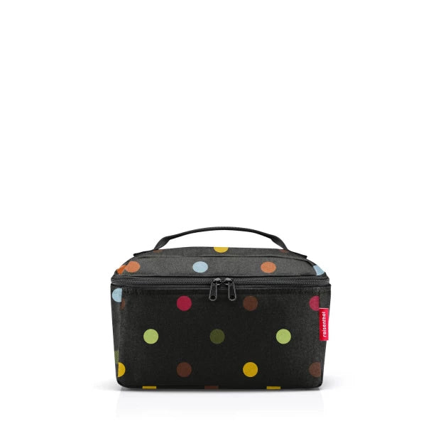 Reisenthel Necessaire Beautycase – 4 l, 27 × 18 × 17 cm – schwarz, Polyester – Dots – 1 Stk.