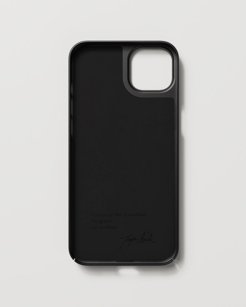 Nudient Backcover – für Apple iPhone 14 Plus, MagSafe, Mikrofaser+Kunststoff, Ink Black