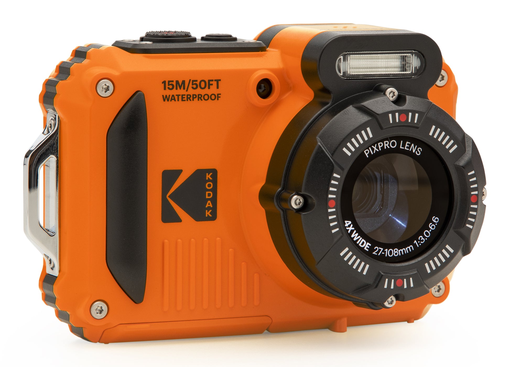 Kodak WPZ2 – Outdoor-Kompaktkamera, 16,4 MP 1/2,3", 1080p, 4× opt. Zoom, Orange