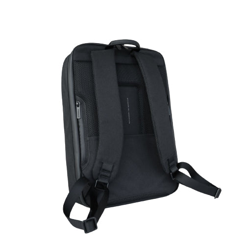 Vonmählen Horizon – Notebook-Rucksack – für 15,6"-Notebook, 20 l, Mikrofaserleder, schwarz, USB-Anschluss