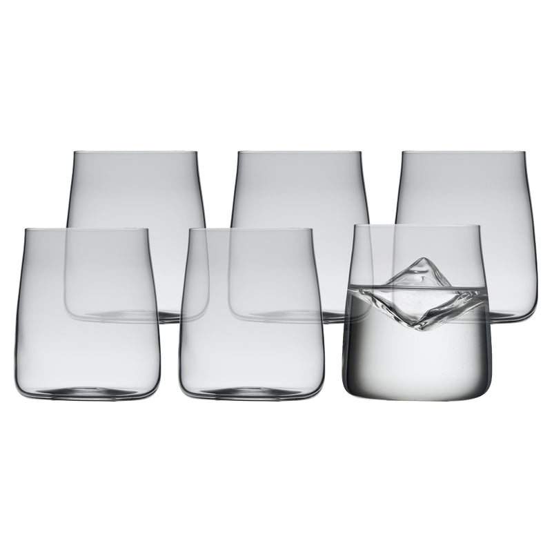 Lyngby Glas Lyngby Trinkglas Zero – 6er Set, 420 ml, Ø 8,4 cm, Kristallglas, Transparent, spülmaschinenfest