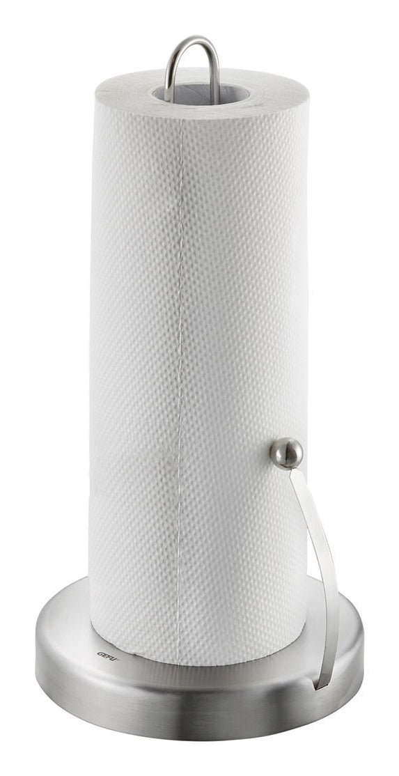 GEFU Küchenrollenhalter Edelstahl, 16,3 × 16,6 × 32,2 cm, Silber