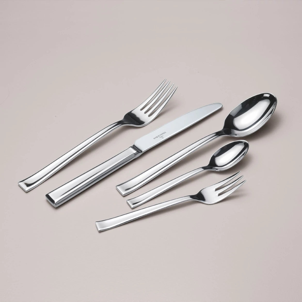 Villeroy & Boch Victor Tafelbesteck Set – Edelstahl, Silber, spülmaschinenfest, 30 Stk.