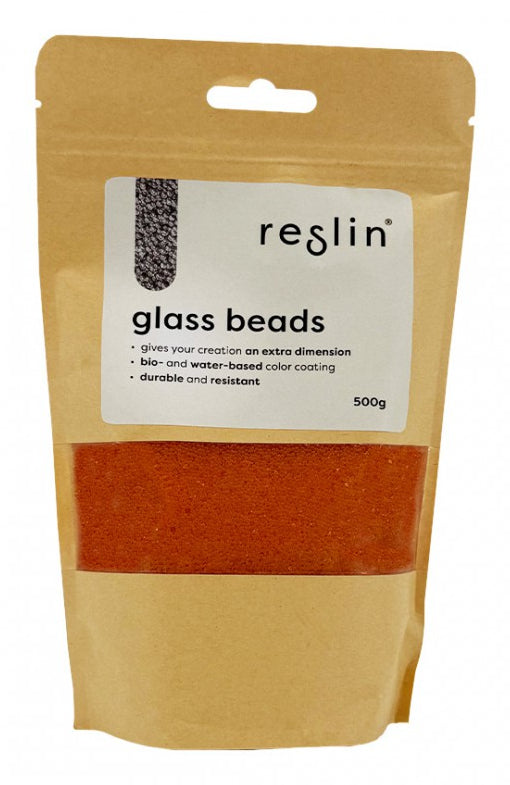Reslin Dekosteine/Dekogranulat, Glasperlen, Orange, Ø 1,4 mm, 500 g, Rund, UC-2000B-P500gr