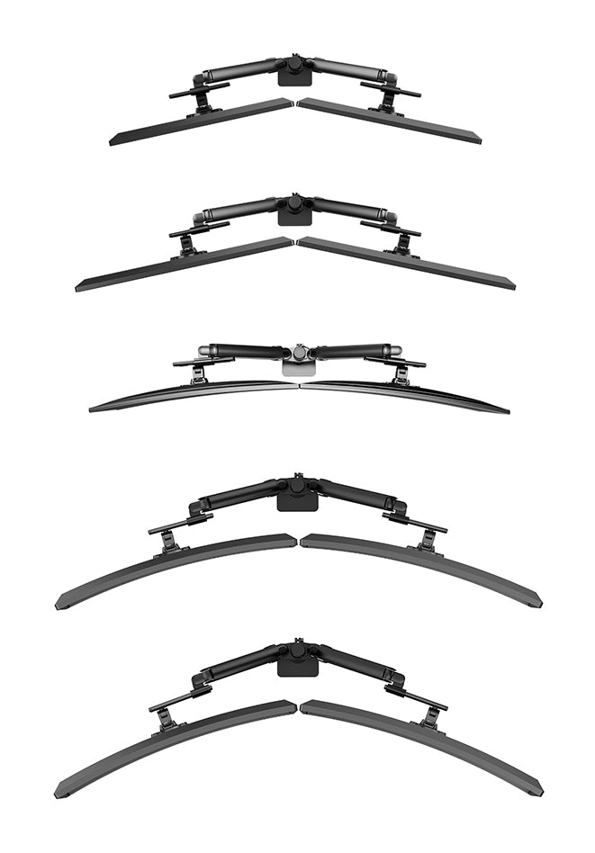 Neomounts Ds65S-950Bl2 – Monitorarm, Dual, Klemme/Durchführung, bis 34", VESA 75 × 75/100 × 100 mm, 11 kg