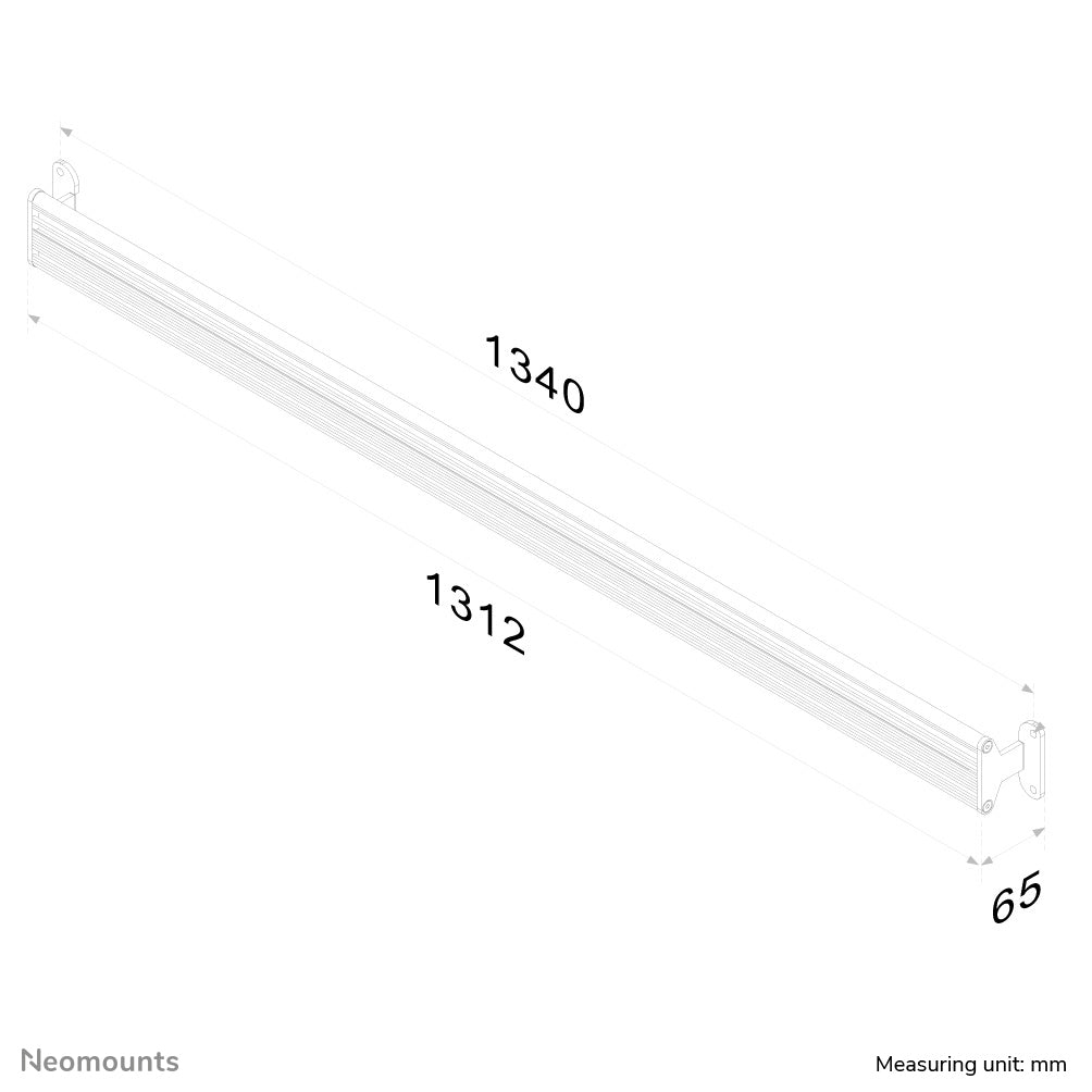 Neomounts FPMA WTB100 – Monitorhalterung – bis 30", VESA 75 × 75 mm, 8 kg, neigbar, silber