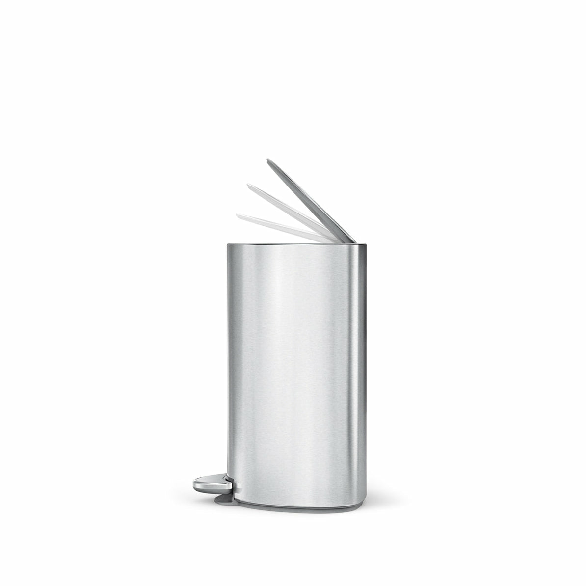 Simplehuman – Papierkorb – 6 L – Edelstahl, Silber – B × H × T 280 × 200 × 370 mm