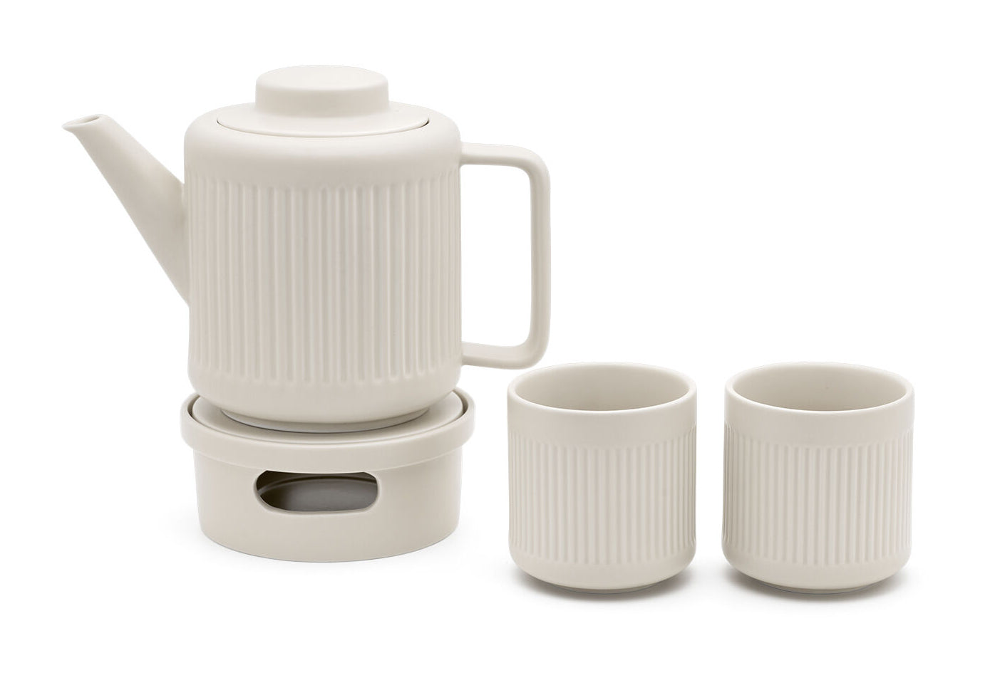 Bredemeijer Teetasse Skagen – 2er Set, 300 ml, Ø 8,3 cm, H 9,0 cm, Porzellan, Weiss